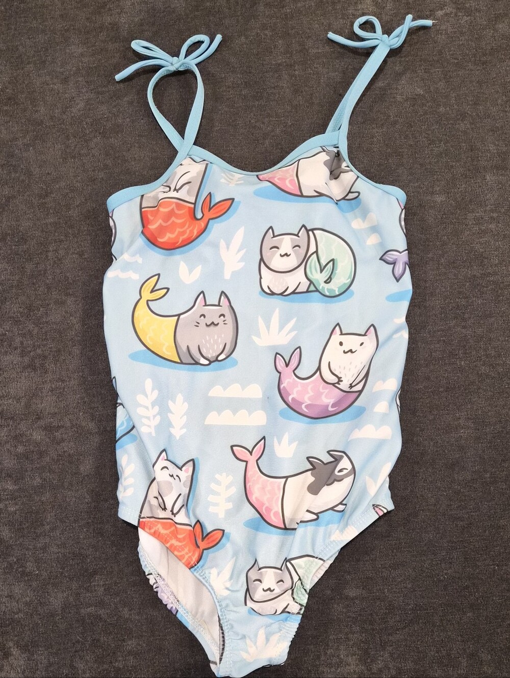 Girls Mermaid Cat Swimsuit